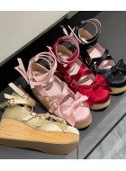 Letter From Cloud Showa Fairy Tales Platform Shoes(4 Colours/Full Payment Without Shipping)